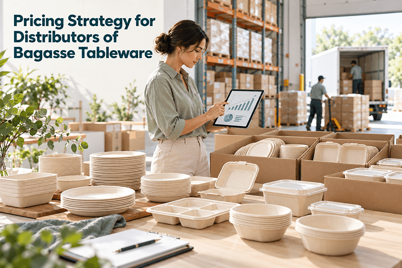 Bagasse tableware pricing strategy plates bowls and clamshells