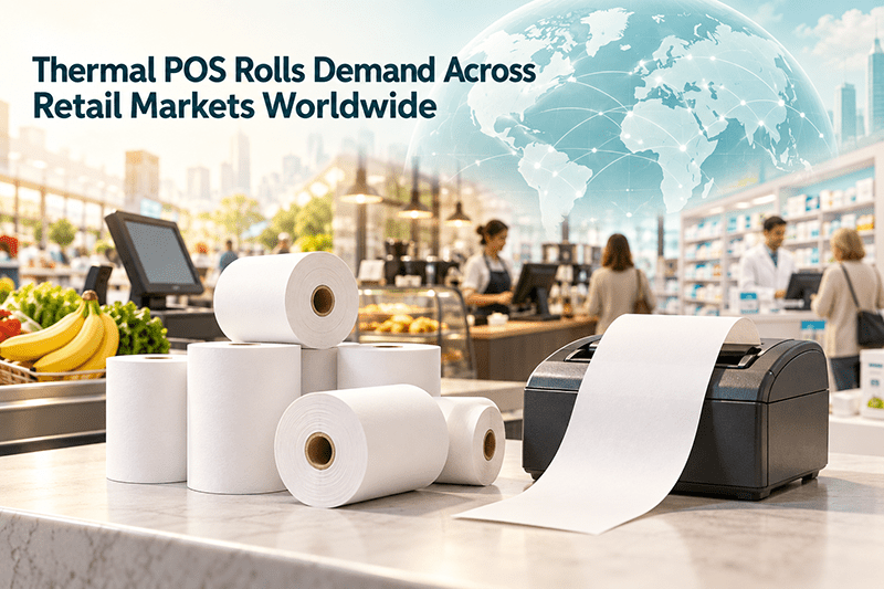 Thermal POS rolls demand in retail billing counters around the world