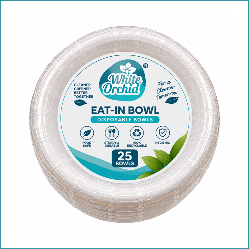 Manufacturer Exporter of Bagasse Eat-In Bowl 230 ml in Ahmedabad - India